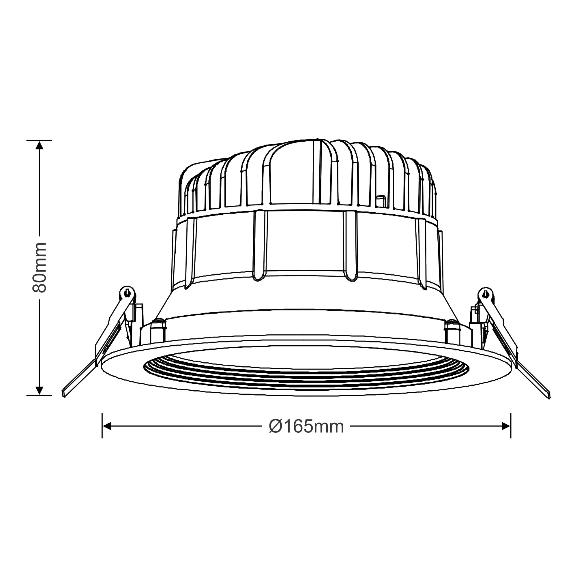 Bire 25 Recessed Ceiling Luminaires Dlux Round Recess Ceiling